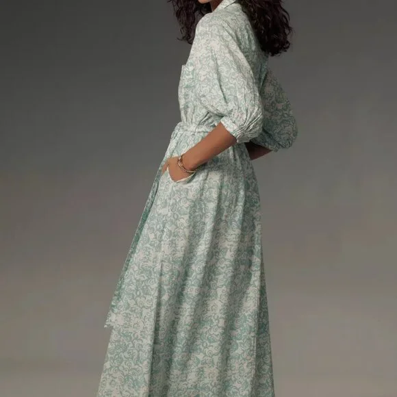 Anthropologie ~ The Irene Linen Shirt Dress by Maeve - Picture 5 of 6